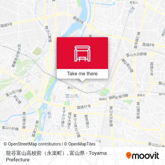 龍谷富山高校前（永楽町） map