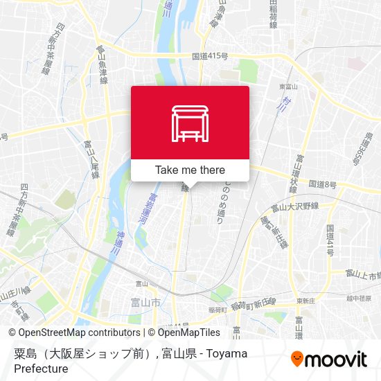 粟島（大阪屋ショップ前） map