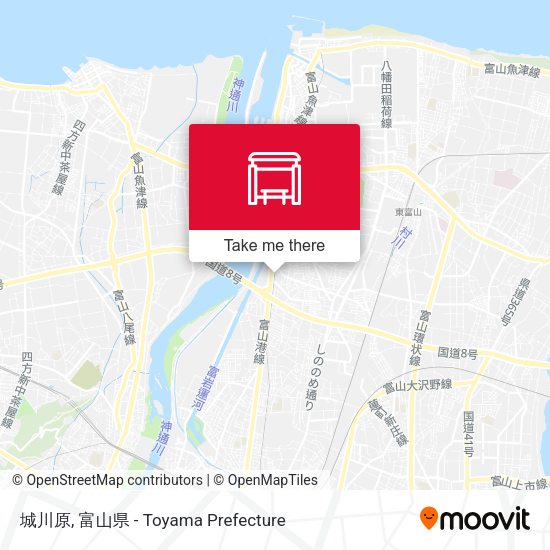 城川原 map