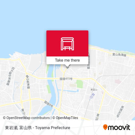 東岩瀬 map