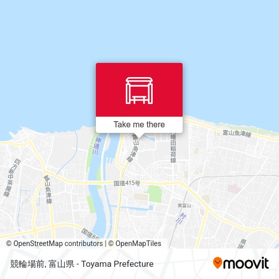 競輪場前 map