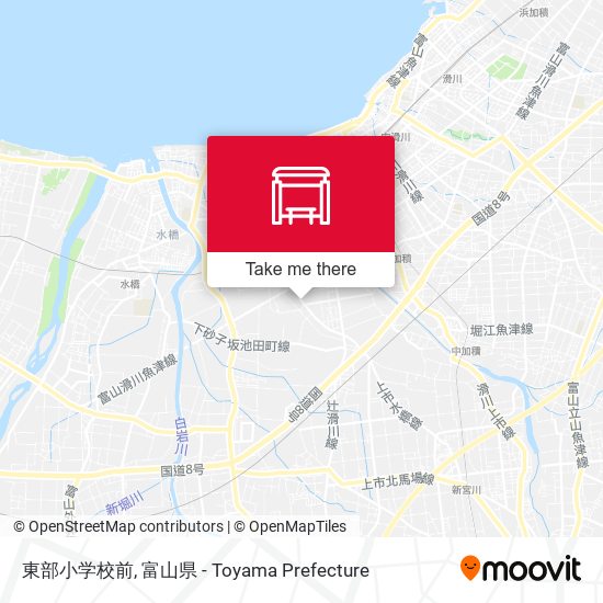 東部小学校前 map
