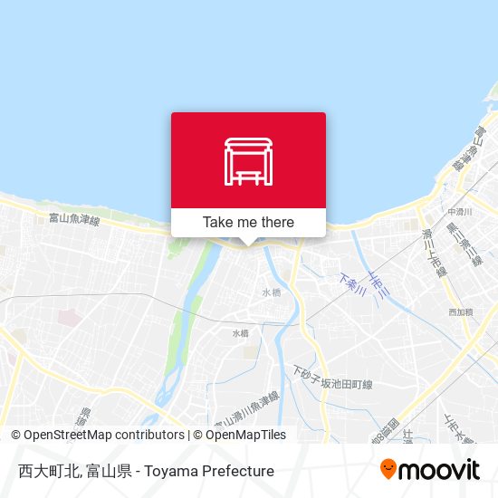 西大町北 map