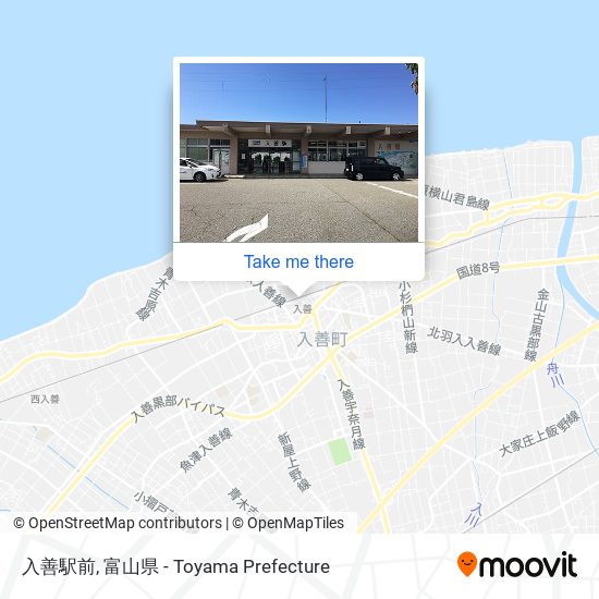 入善駅前 map