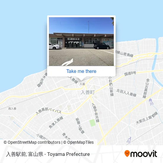 入善駅前 map