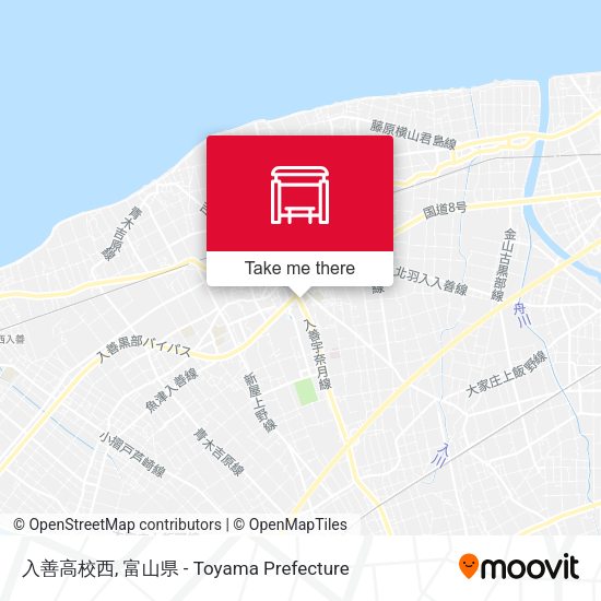 入善高校西 map