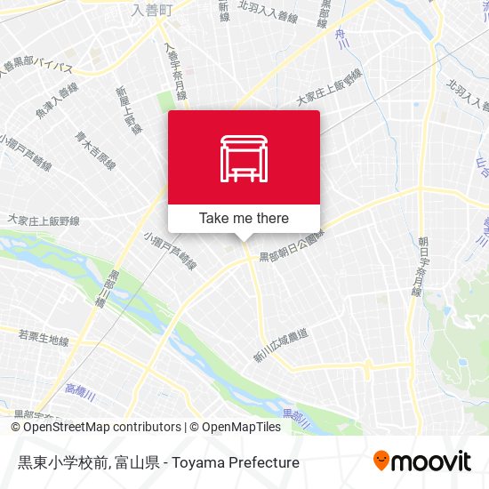 黒東小学校前 map