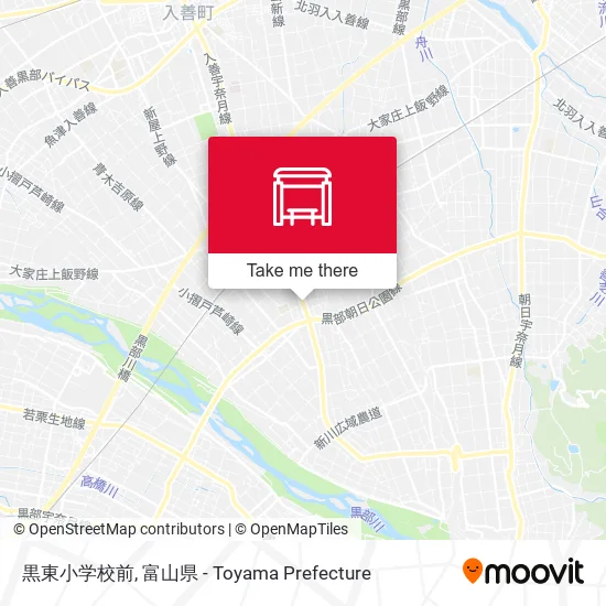 黒東小学校前 map