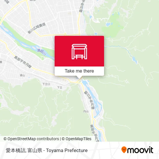 愛本橋詰 map
