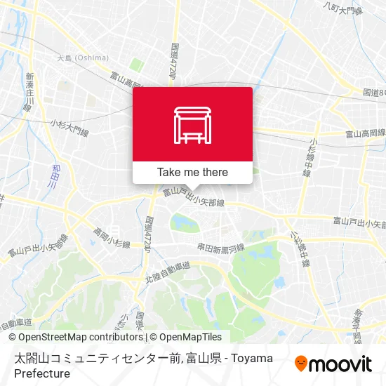 太閤山コミュニティセンター前 map