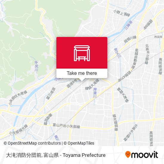 大滝消防分団前 map