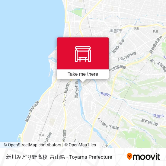 新川みどり野高校 map
