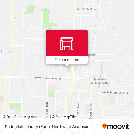 Springdale Library (East) map