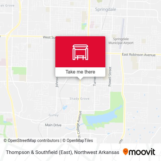 Thompson & Southfield (East) map