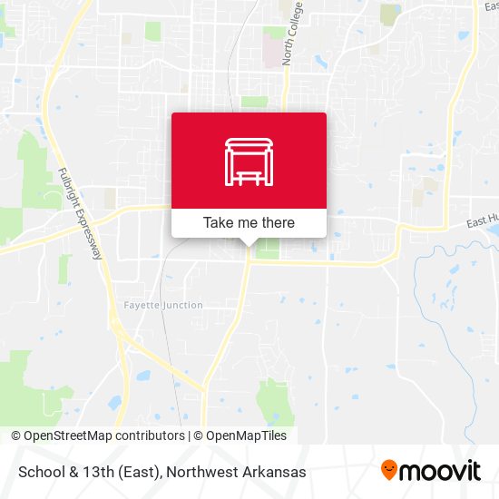 School & 13th (East) map