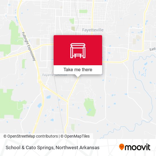 School & Cato Springs map