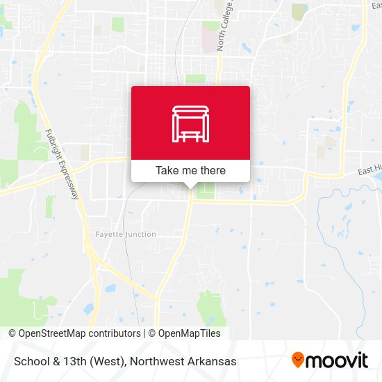 School & 13th (West) map