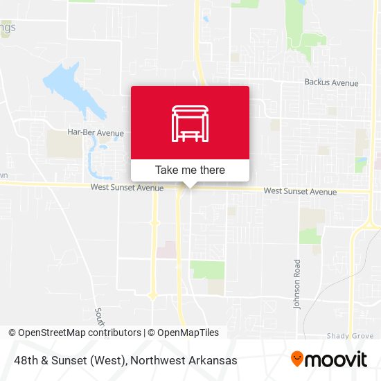 48th & Sunset (West) map