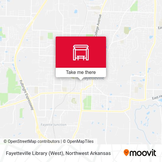 Mapa de Fayetteville Library (West)