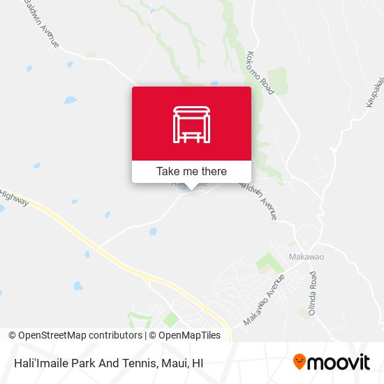 Hali'Imaile Park And Tennis map