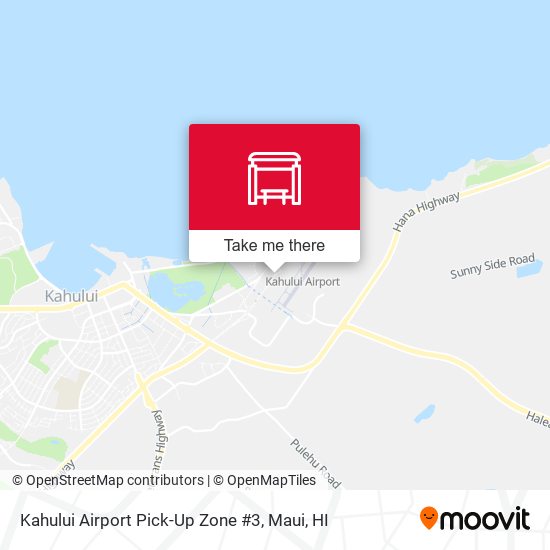 Kahului Airport Pick-Up Zone #3 map