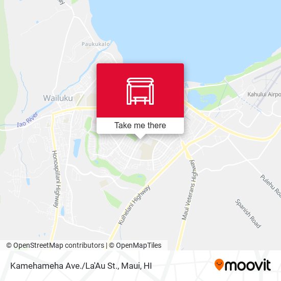 Mapa de Kamehameha Ave./La'Au St.