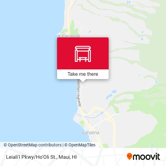 Leiali'I Pkwy/Ho'Oli St. map