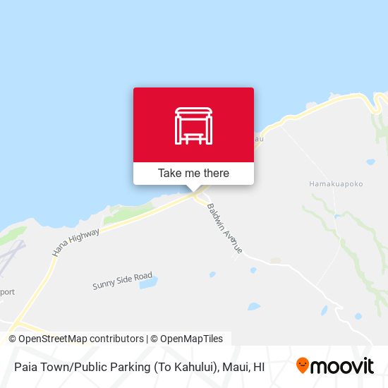 Paia Town / Public Parking (To Kahului) map