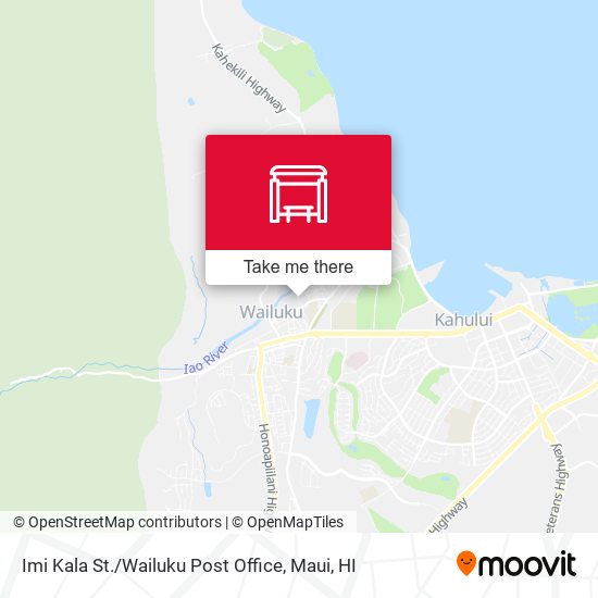 Imi Kala St. / Wailuku Post Office map