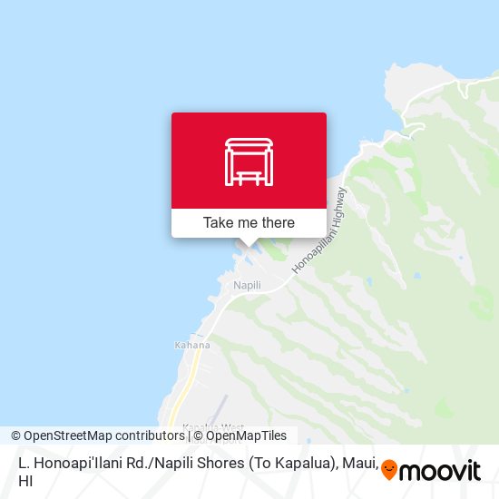 L. Honoapi'Ilani Rd. / Napili Shores (To Kapalua) map