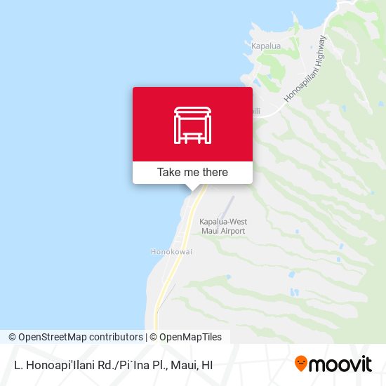 L. Honoapi'Ilani Rd. / Pi`Ina Pl. map