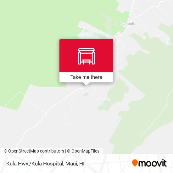 Kula Hwy./Kula Hospital map