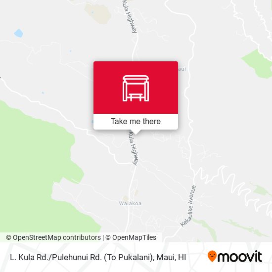 L. Kula Rd. / Pulehunui Rd. (To Pukalani) map