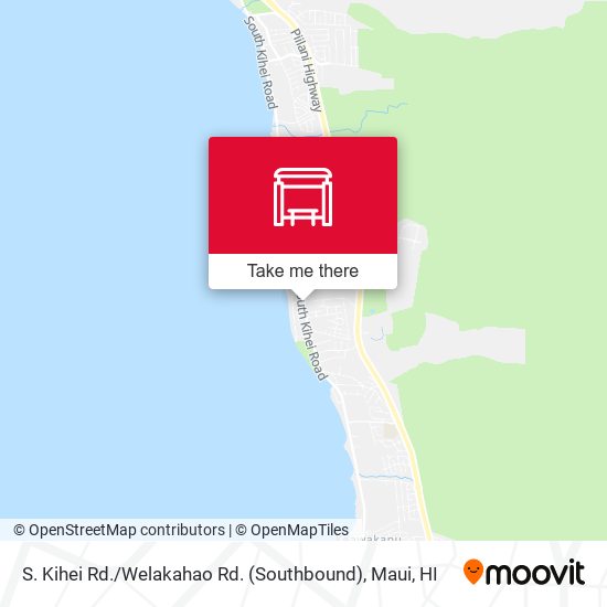 Mapa de S. Kihei Rd. / Welakahao Rd. (Southbound)