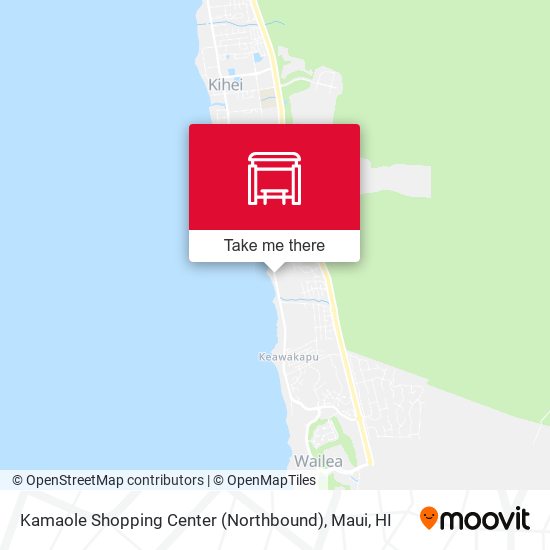 Mapa de Kamaole Shopping Center (Northbound)