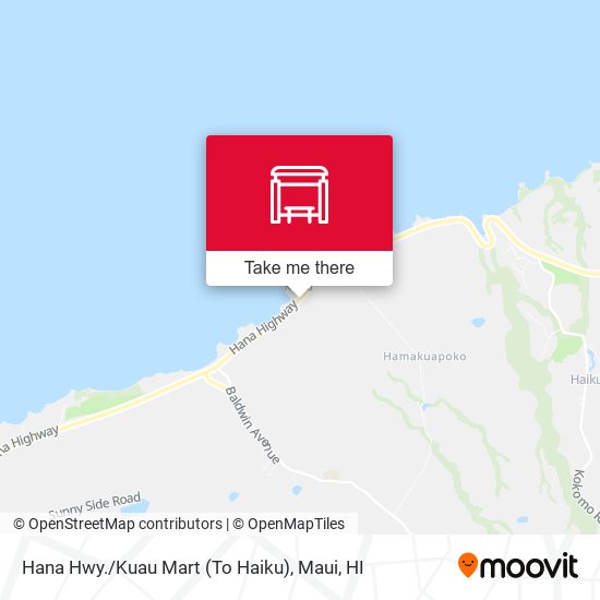 Hana Hwy./Kuau Mart (To Haiku) map