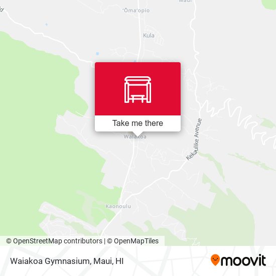 Waiakoa Gymnasium map