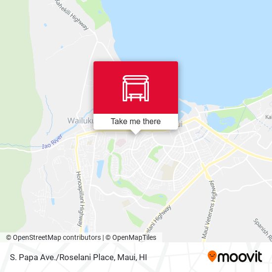 Mapa de S. Papa Ave./Roselani Place