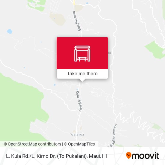 L. Kula Rd. / L. Kimo Dr. (To Pukalani) map