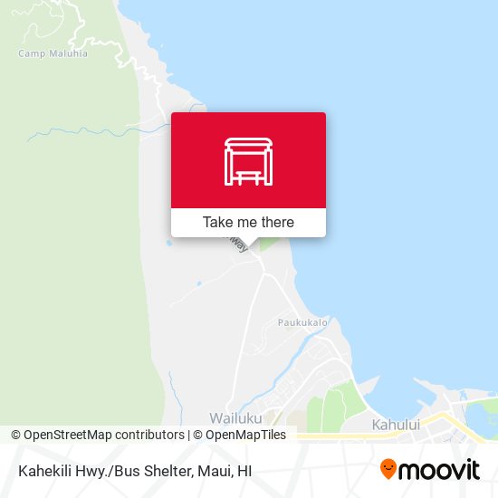 Kahekili Hwy./Bus Shelter map