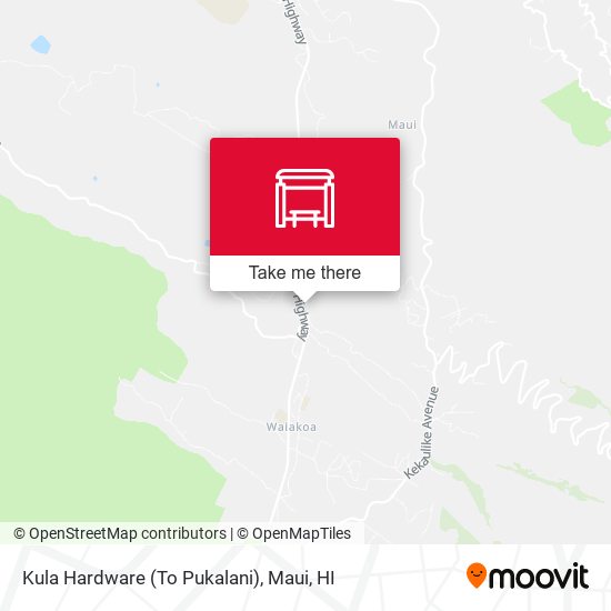 Kula Hardware (To Pukalani) map