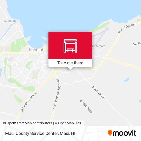 Maui County Service Center map