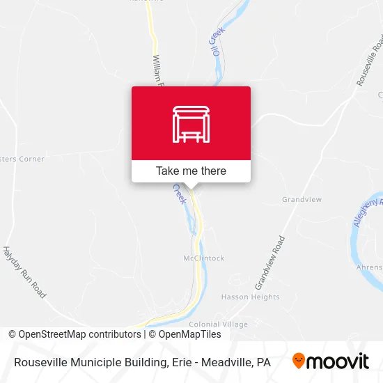 Rouseville Municiple Building map