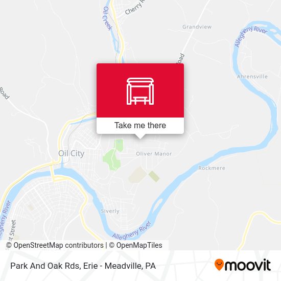 Park And Oak Rds map