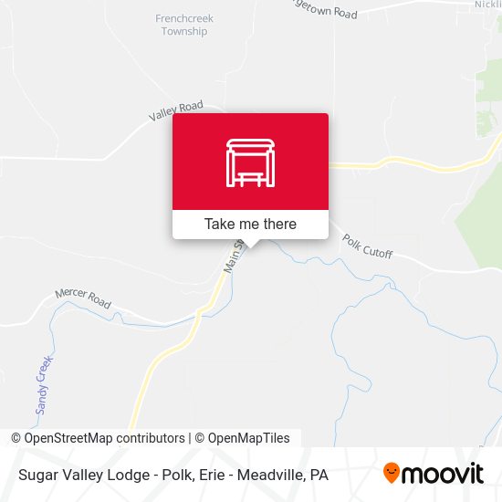 Mapa de Sugar Valley Lodge - Polk