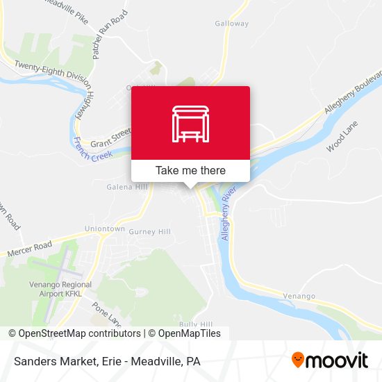 Mapa de Sanders Market