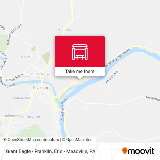 Giant Eagle - Franklin map