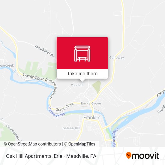 Oak Hill Apartments map