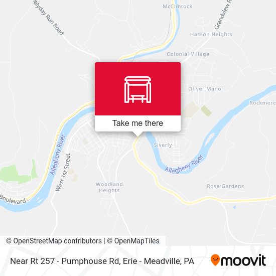 Mapa de Near Rt 257 - Pumphouse Rd