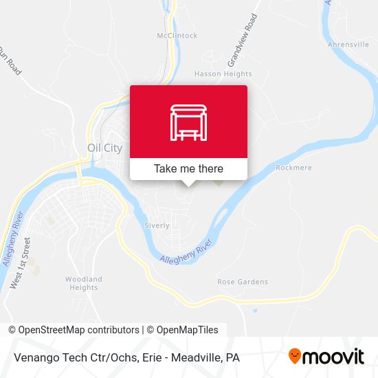 Venango Tech Ctr/Ochs map
